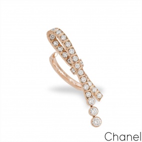 Chanel Rose Gold Diamond Ruban Ring J11863